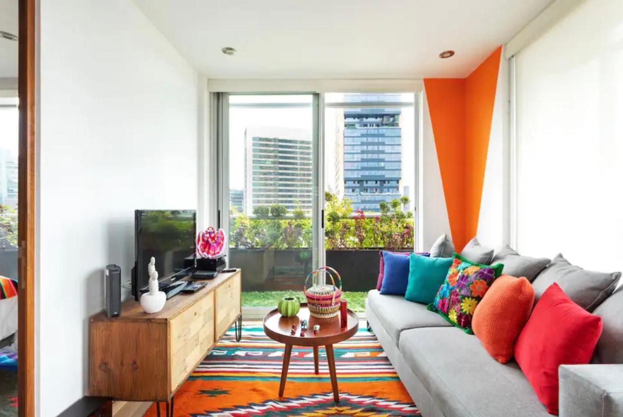 Departamento Mexicano En Polanco. Pool - Gym - Parking Kota Meksiko Bagian luar foto