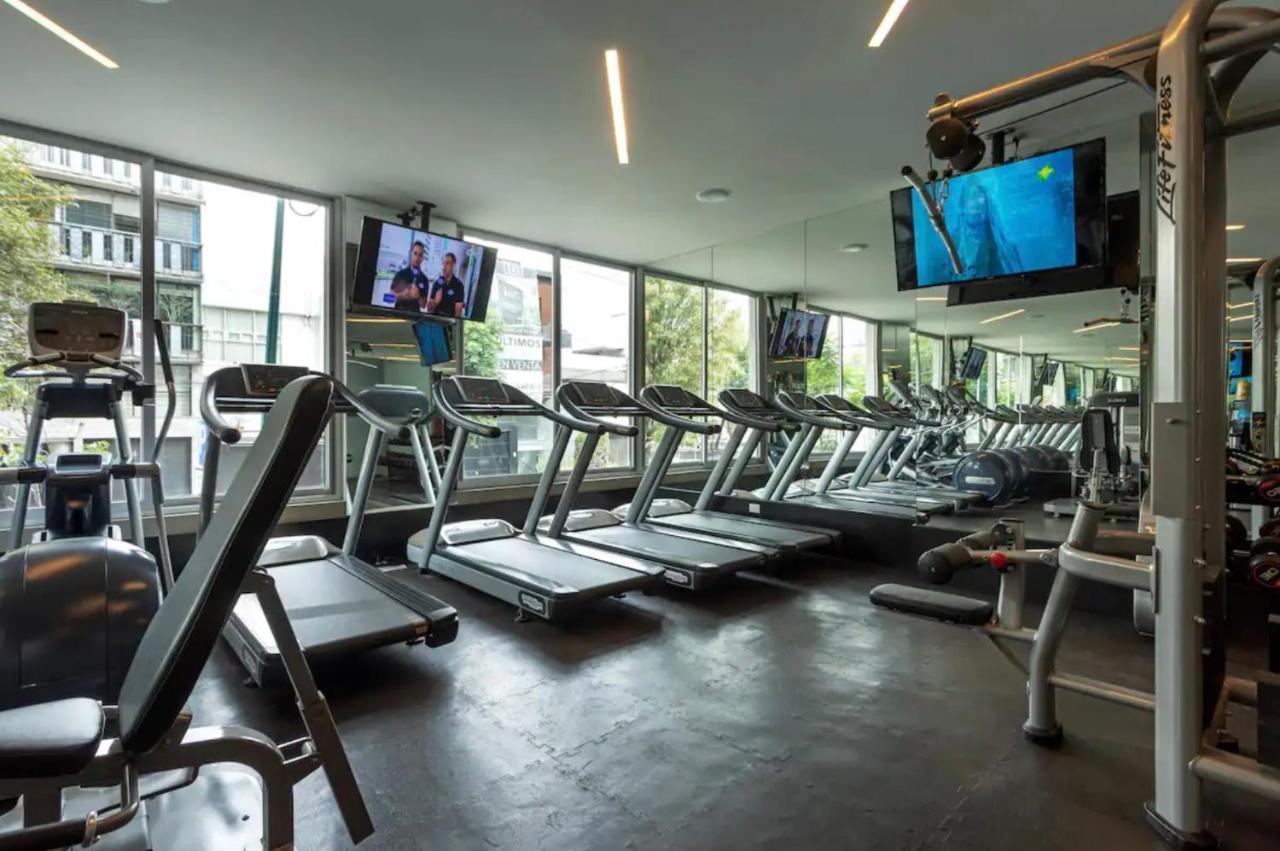 Departamento Mexicano En Polanco. Pool - Gym - Parking Kota Meksiko Bagian luar foto