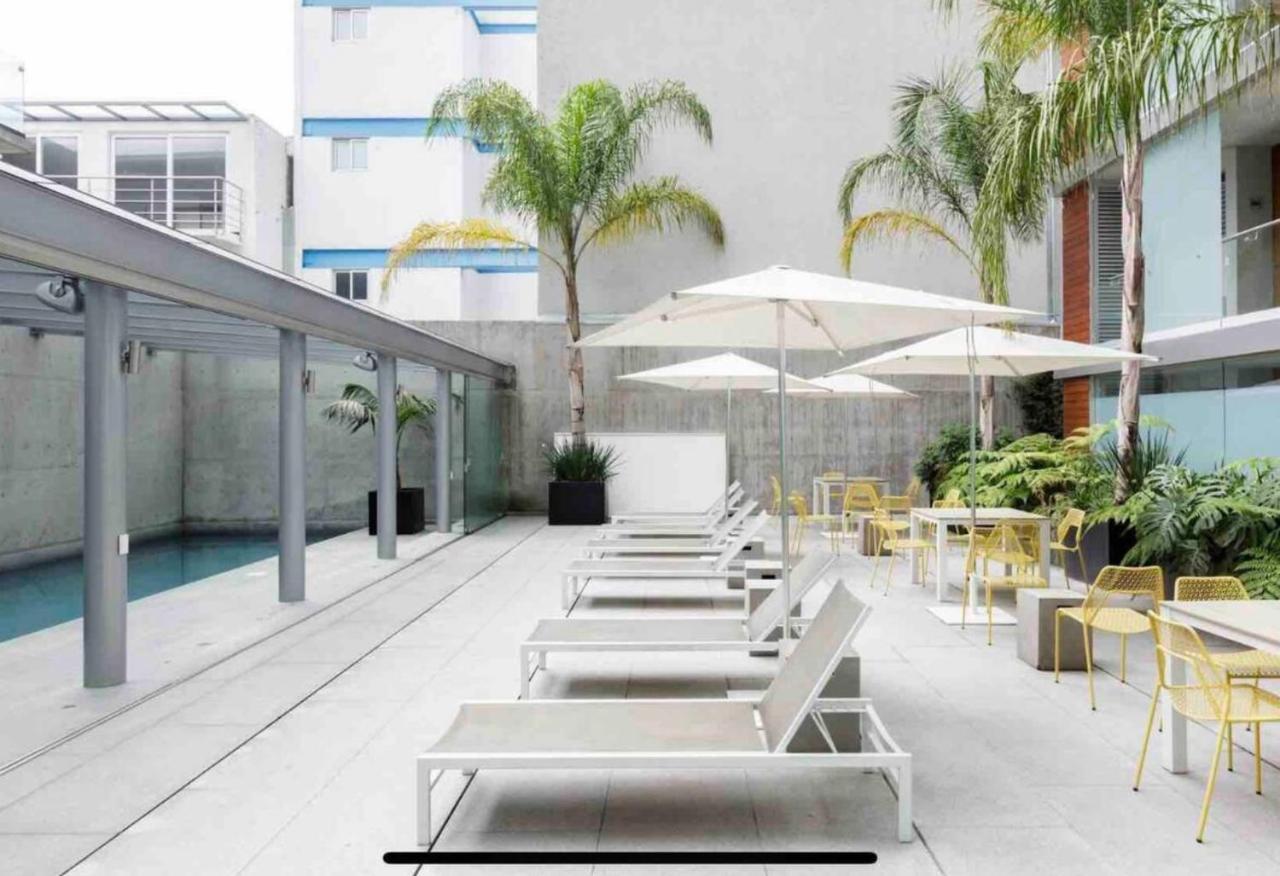 Departamento Mexicano En Polanco. Pool - Gym - Parking Kota Meksiko Bagian luar foto