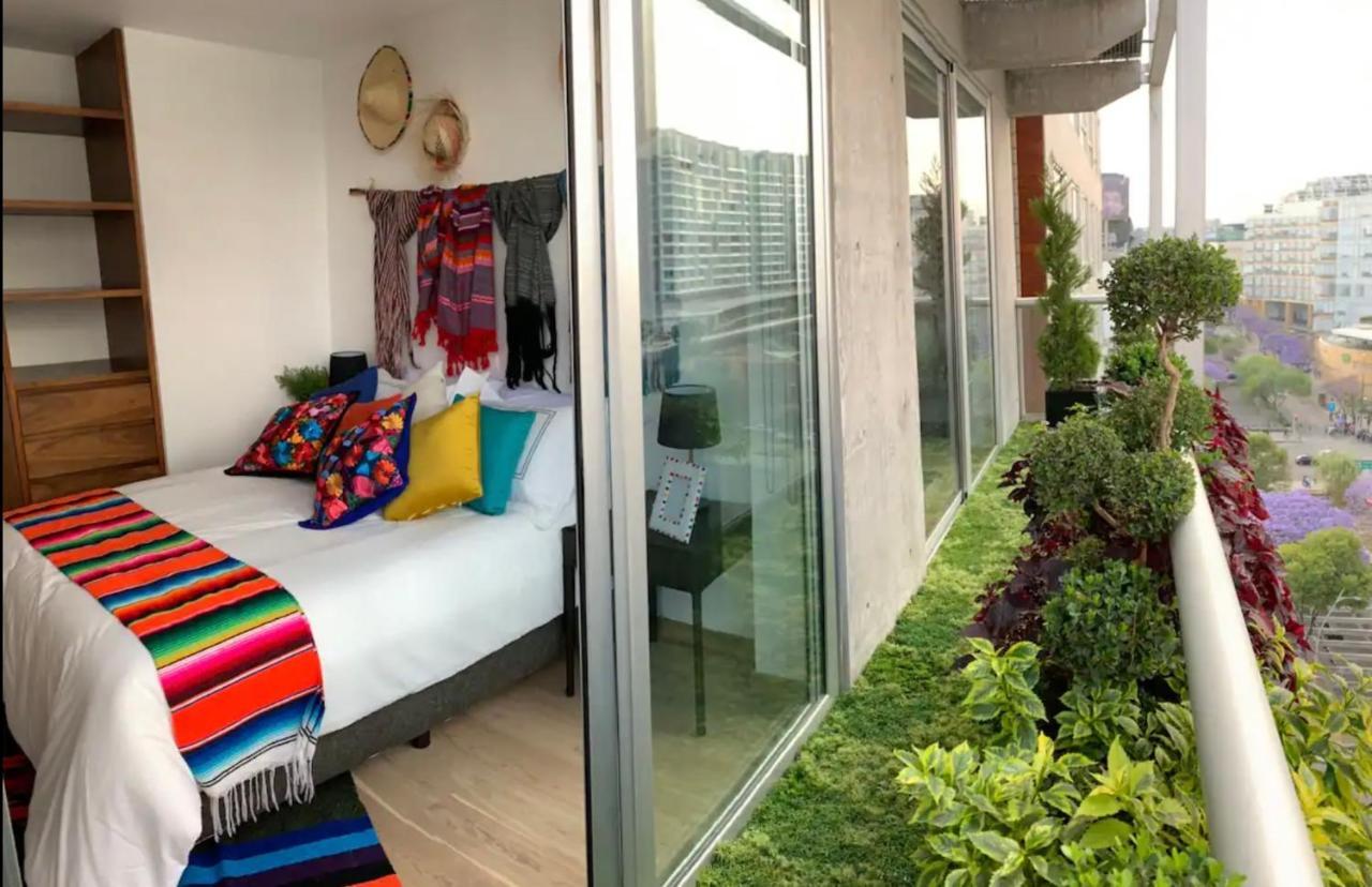 Departamento Mexicano En Polanco. Pool - Gym - Parking Kota Meksiko Bagian luar foto