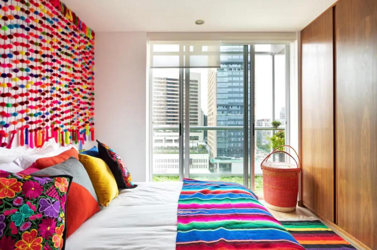 Departamento Mexicano En Polanco. Pool - Gym - Parking Kota Meksiko Bagian luar foto